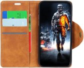Motorola One Vision Vintage Portemonnee Hoesje Bruin