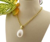 Single pearl zoetwaterparel collier