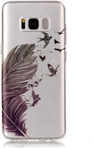 Samsung Galaxy S8 TPU Back Cover Feathers
