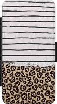 Samsung Galaxy S5 (Plus)/ Neo flipcase - Leopard lines