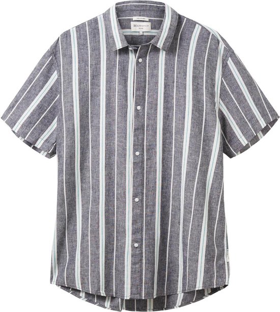TOM TAILOR relaxed striped shirt Heren Overhemd - Maat XL