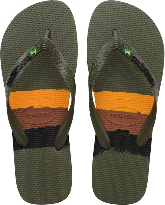 Havaianas Brasil Tech Unisex Slippers - Groen - Maat 41/42