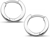 Twice As Nice Oorbellen in zilver, oorringen 11 mm