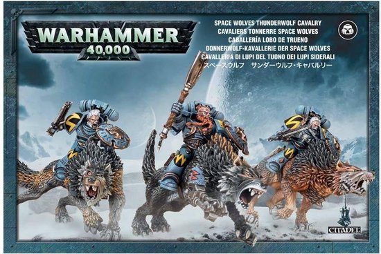 Afbeelding van het spel Warhammer 40.000 - Space Marines: Space Wolves Thunderwolf Cavalry