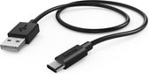 Hama Oplaad-/gegevenskabel USB Type-C 0,6 M Zwart