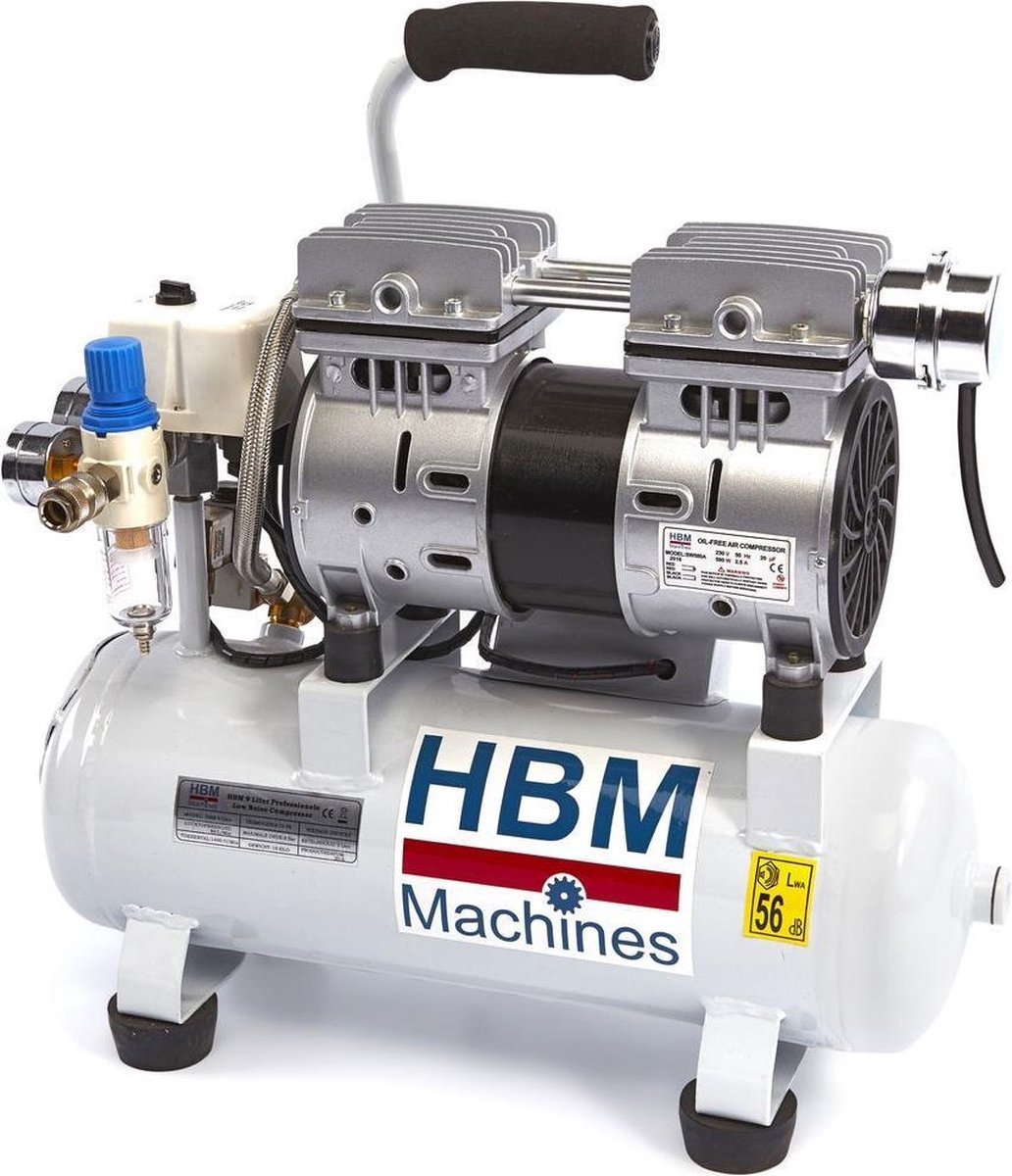 HBM 9 Liter Professionele Low Noise Compressor | bol.com