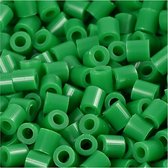 Foto kralen, afm 5x5 mm, gatgrootte 2,5 mm, medium, groen (16), 1100 stuk/ 1 doos