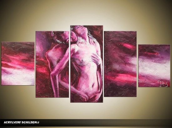 Art de la peinture acrylique, Sexy | Violet | 150x70cm 5Liège peint à la main