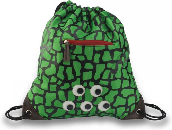 Zebra Jongens tassen Zebra Luxe zwemtas boys Turtle groen ONE bol