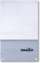Baai met boot - Lanzarote - Tuinposter 100x160cm