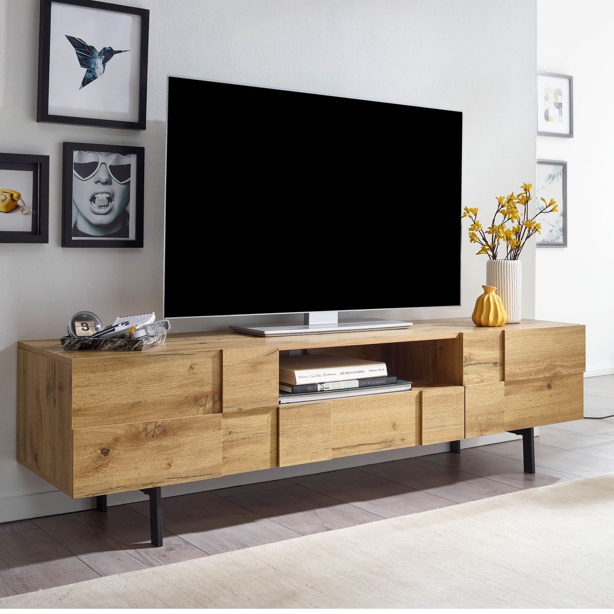 TV-meubel 160x46x43 cm houten TV-dressoir TV-meubel