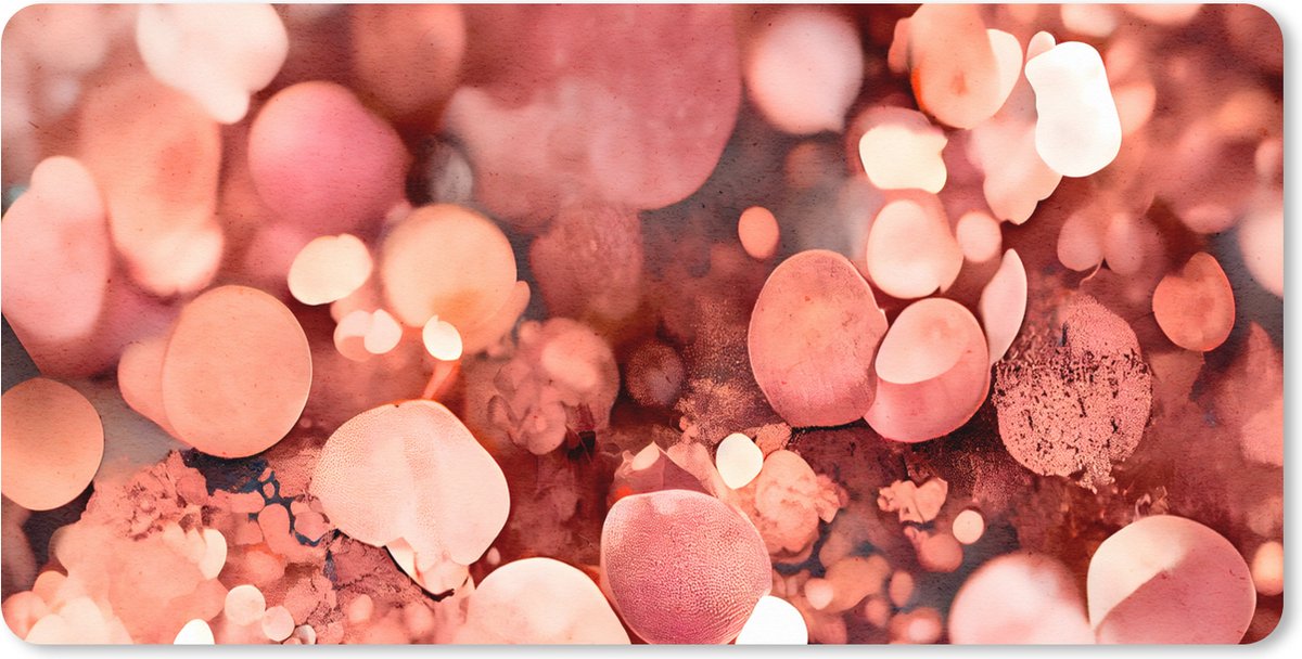 Muismat XXL 100x50 cm - Bureau onderlegger - Bureau mat Abstract - Glitter - Roze - Luxe - Bureaumat - Gaming mousepad xl - Bureaulegger groot - Computer deskmat
