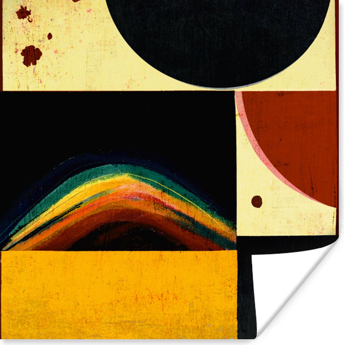 Abstract - Regenboog - Vormen - Zwart