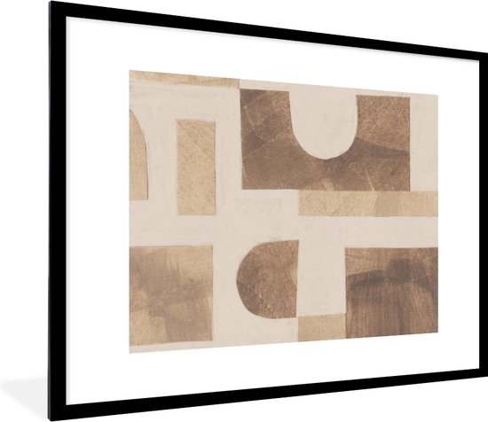 Cadre photo avec affiche - Abstrait - Puzzle - Formes - Couleurs