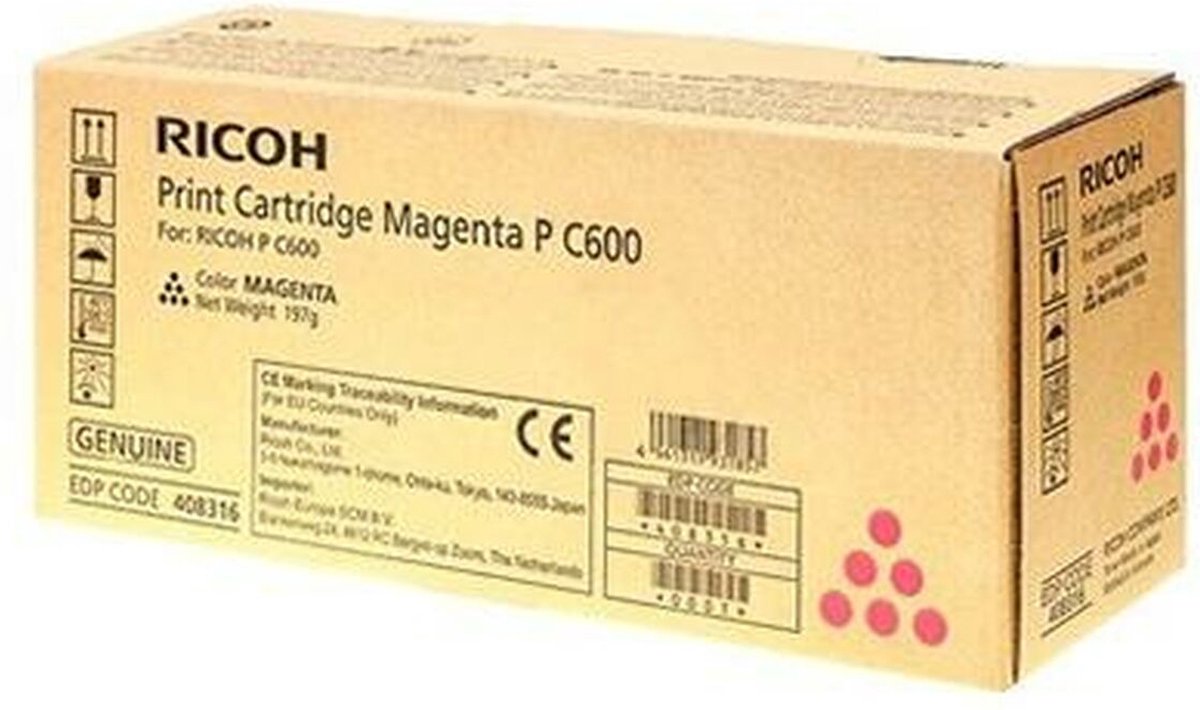 Ricoh 408316 tonercartridge 1 stuk(s) Origineel Magenta