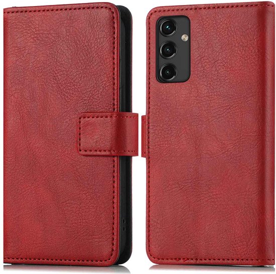 Coque Samsung Galaxy A14 (5G/4G) avec porte-cartes - Bookcase de Luxe  iMoshion - Rouge | bol.com