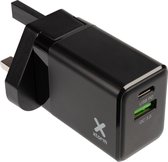 Xtorm / Reislader met Engelse stekker - 30W - Reisstekker Engeland / Wereldstekker - USB-C + USB poort - Type G plug - Wit