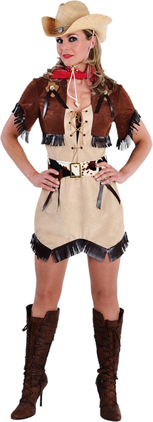 Cowboy & Cowgirl Kostuum | Texas Cowgirl Rodeo Kampioen | Vrouw | Medium | Carnaval kostuum | Verkleedkleding