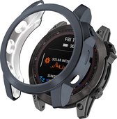 YONO Bumper geschikt voor Garmin Fenix 7S - Siliconen Hoesje - Bescherming Case - Donkergrijs