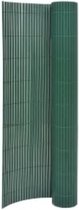 vidaXL Tuinafscheiding dubbelzijdig 110x300 cm groen