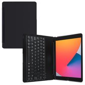 Mobilize Aluminium BT Keyboard Tablethoes geschikt voor Apple iPad 10.2 (2019/2020/2021) / Air 3 / Pro 10.5 Hoes Aluminium QWERTY Bluetooth Toetsenbord Bookcase - Zwart