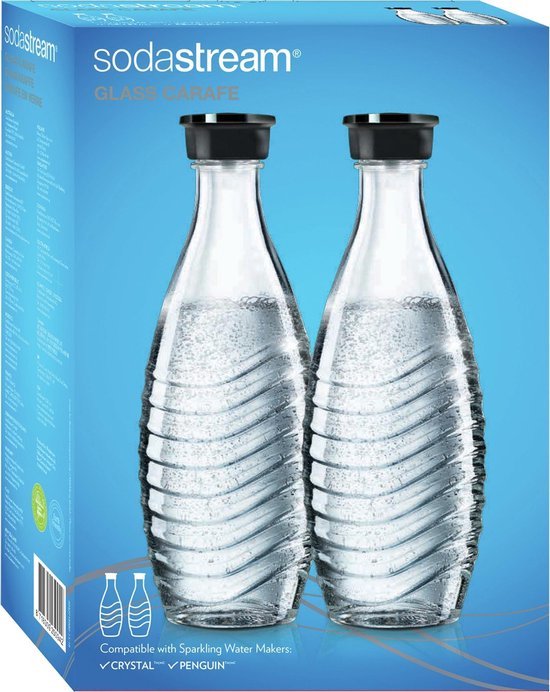 SodaStream duopack Glazen karaffen - 0,7L - Past alleen op Sodastream  Crystal | bol.com