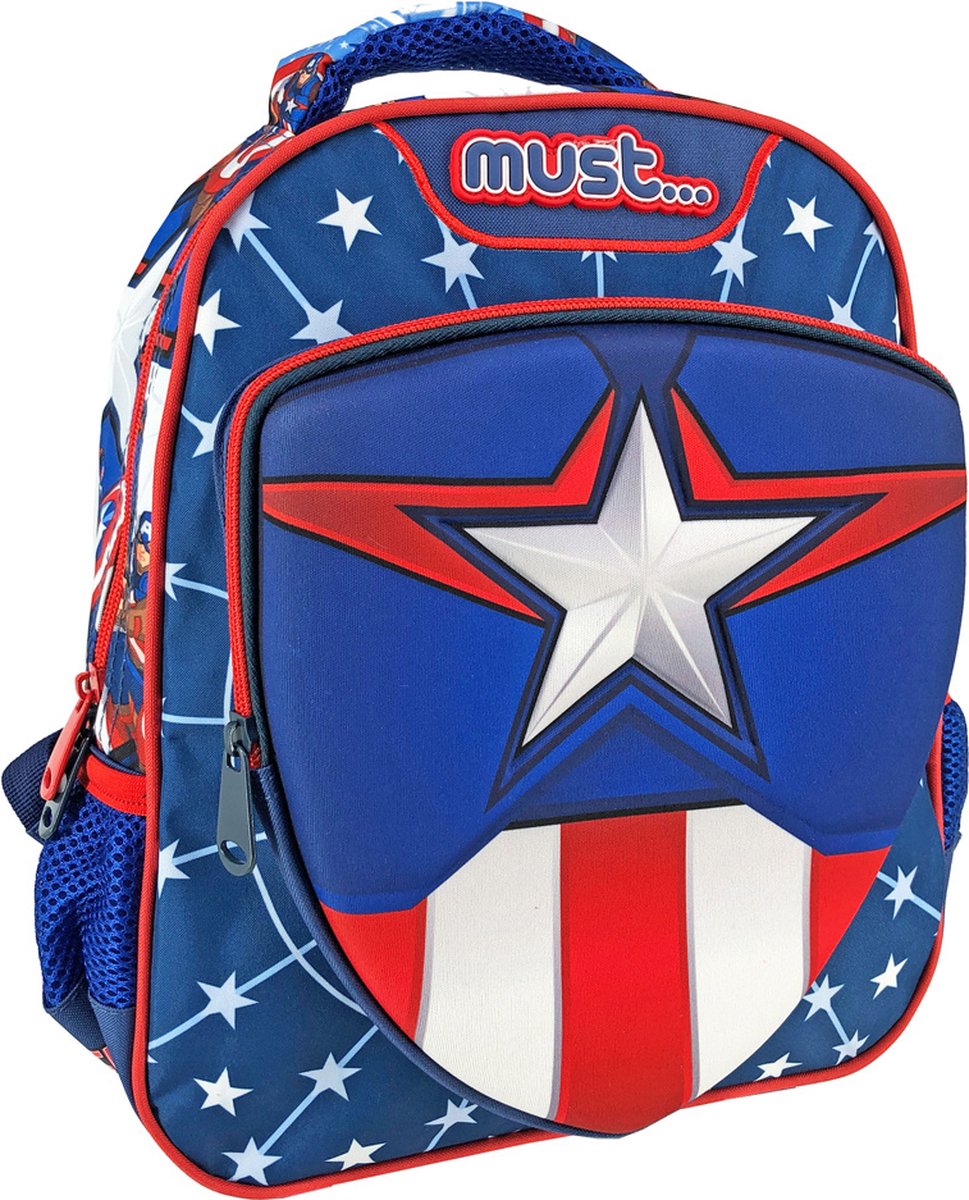 Marvel Avengers Rugzak, Captain America - 31 x 27 x 10 cm - Polyester