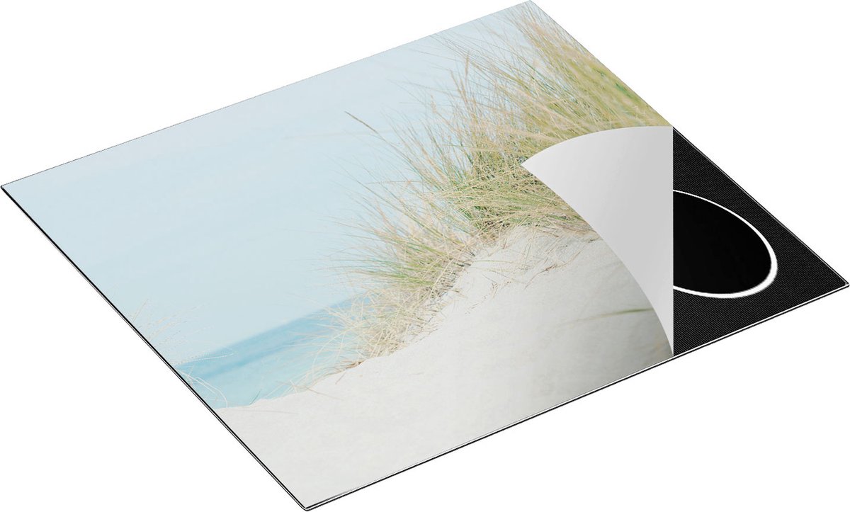 Chefcare Inductie Beschermer Duinplanten met Zand en Zee - Duinen - 58,3x51,3 cm - Afdekplaat Inductie - Kookplaat Beschermer - Inductie Mat