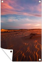 Tuinposter - Zand - Schuttingdoek - Landschap - Wolk - Lucht - Tuin - Tuindecoratie - 40x60 cm - Tuindoek - Buitenposter