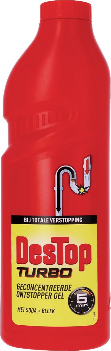 Déboucheur surpuissant - Destop Turbo - Gel - 500 ml - DESTOP