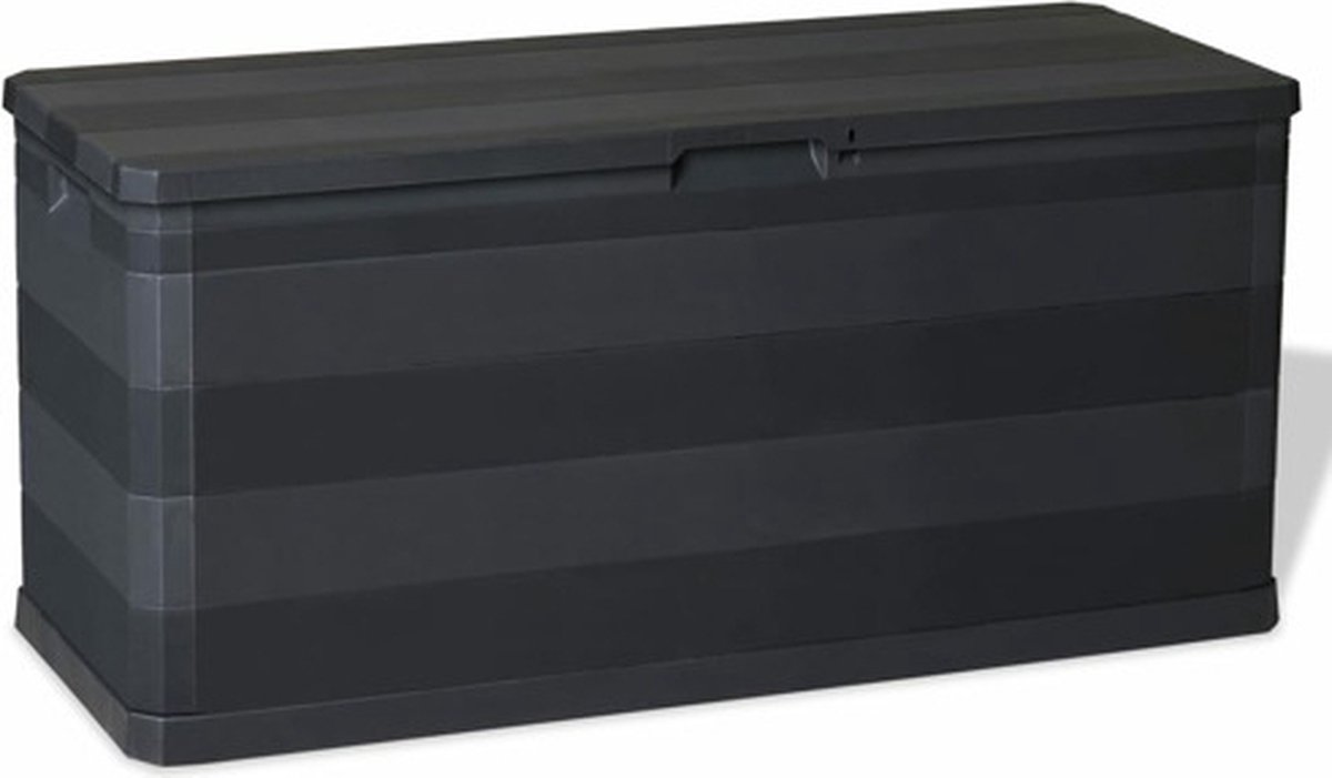 vidaXL - Tuinbox - 117x45x56 - cm - zwart