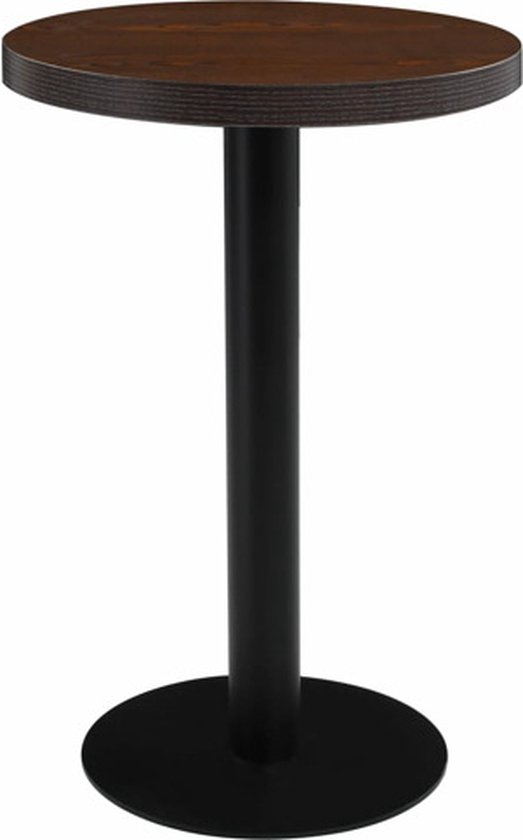 vidaXL Bistrotafel 40 cm MDF donkerbruin | Leen Bakker