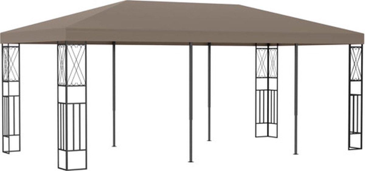Vidaxl Tuinpaviljoen Taupe 6 X 3 M Paviljoen