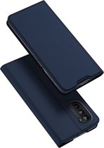 Dux Ducis - Slim bookcase hoes - Geschikt voor Motorola Moto G52 - Blauw