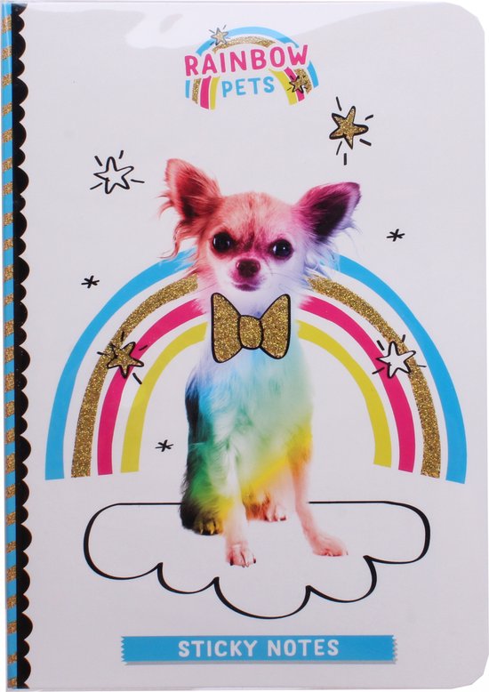 Totum Memoblokmapje Rainbow Pets Hond 17 X 12 Cm Wit 9-delig