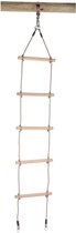 SwingKing touwladder - 5 houten treden - Ø22 x 300mm x 1,90 cm