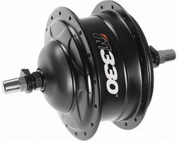 NUVINCI N330 Naaf Zwart 36 Gaats V-Brake / Vrijloop