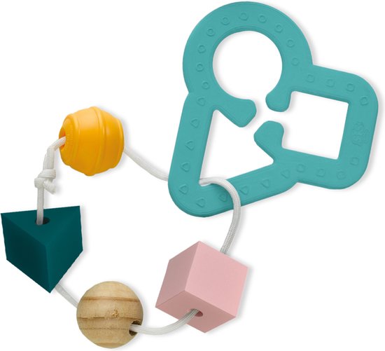 SES - Tiny Talents - Sensory vormenstoof - Montessori - inclusief kralen - makkelijk mee te nemen Speelgoed 1 jaar van SES — afbeelding 2