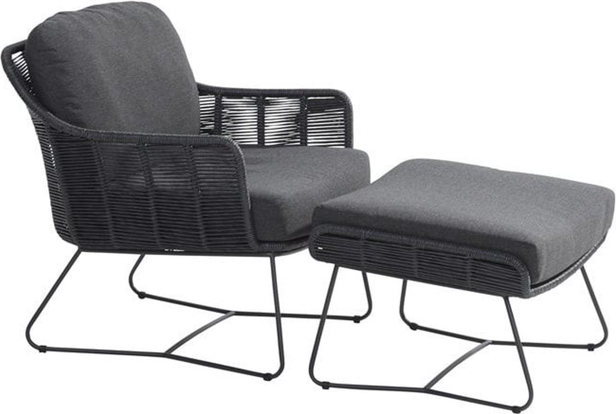 Taste by 4 Seasons Belmond footstool - Anthracite