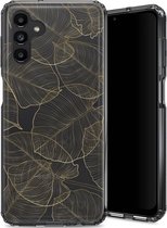 Selencia Hoesje Geschikt voor Samsung Galaxy A13 (4G) Hoesje - Selencia Zarya Fashion Extra Beschermende Backcover - goud