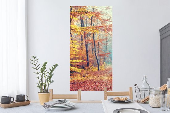 Stickers Stickers muraux - Forêt - Automne - Feuilles - 60x120 cm - Film adhésif