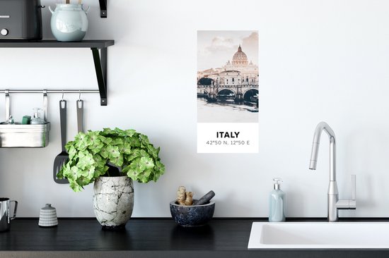 Stickers Stickers muraux - Italie - Pont - Rivière - 20x40 cm - Feuille adhésive