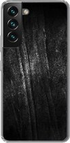 Geschikt voor Samsung Galaxy S22 Plus hoesje - Metaal print - Zwart - Glitter - Siliconen Telefoonhoesje