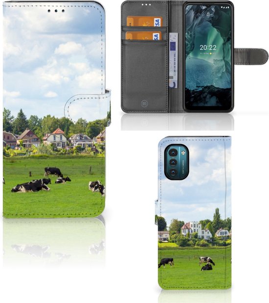 Portefeuille Book Case Nokia G11 | Coque Smartphone G21 Vaches Hollandaises