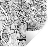 Stickers muraux - France - Créteil - Plan de ville - Plan d'étage - Carte - 50x50 cm - Film adhésif