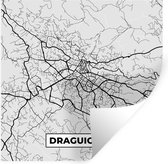 Stickers Stickers muraux - France - Carte - Plan - Draguignan - Plan de ville - 120x120 cm - Feuille adhésive XXL