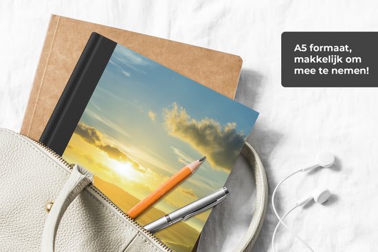 Carnet - Carnet d'écriture - Toscane - Soleil - Italie - Carnet - Format A5 - Bloc-notes