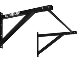 Optrekstang Straight Grip Pull Up Bar System Zwart - StreetGains®