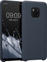 kwmobile telefoonhoesje geschikt voor Huawei Mate 20 Pro - Hoesje met siliconen coating - Smartphone case in bosbesblauw