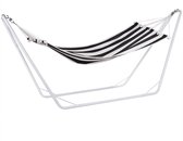 Detex Hangmat - Metalen Frame 200x80cm - Zwart